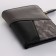 Women's wallet on the button, black color