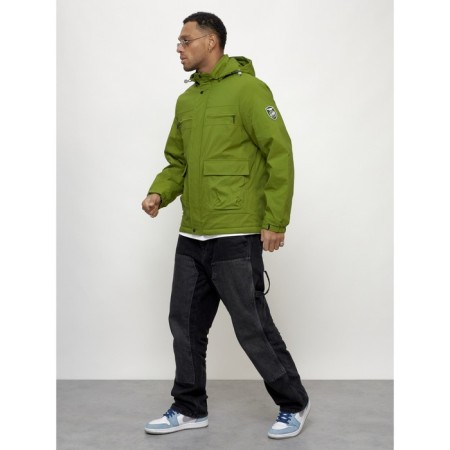 Sports male jacket, size 50, green color-1