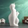 Figure "Catfits with a bend" White, 17cm