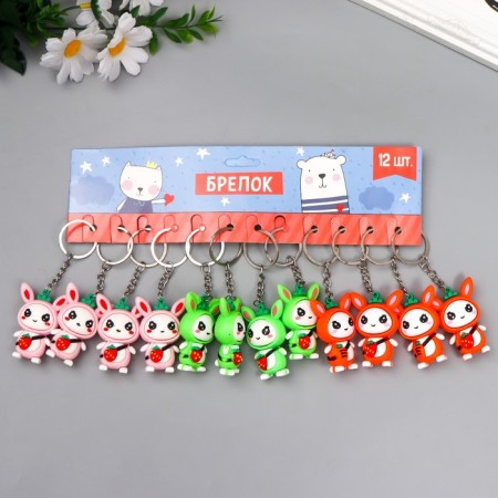Trick Rubber "Bunny with carrots" mix 5x3.5x1.7 cm-5