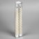 A set of LED twisted candles, white, 2 × 25 × 2 cm, plastic, wax, batteries AAAX2 (not in the kit), glow warm white, 2 pcs.