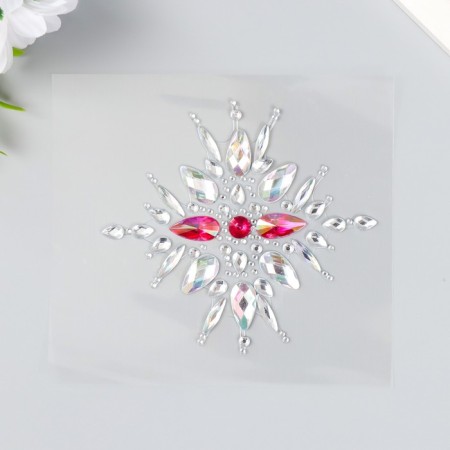 Stick plastic rhinestones "Decoration. Sun" mix 12.3x12 cm-2