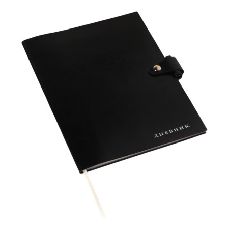 Universal diary for grade 1-11 Favourite. Black, soft cover, artificial leather, foil embossing, liesse, 80 g/m2-6