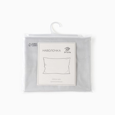 Pillowcase 220s Etel 70*70 cm, central-gray, satin, 100% cotton-7