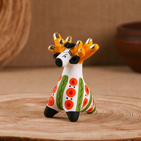 Dymkovo toy "Walnage Deer"-3