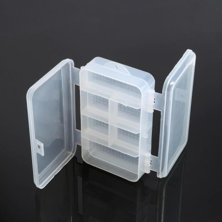 Organizer for storage double -sided, 14.5 × 9.5 × 4.5 cm, 10 cells, transparent-2