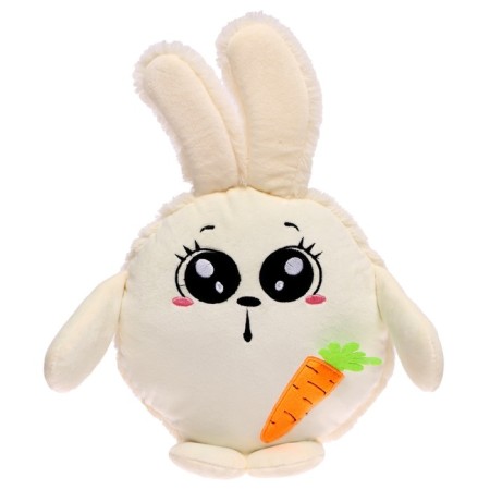 Soft toy "Bunny Pupsik", milk color, 20 cm