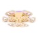 LED ceiling LED with Ambrella Light, Ice, FA2923, LED, 105 W, 7875LUM, 3000-6400K, Gold Color Gold