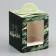 Box for 1 cupcake, "camouflage", 9.2 x 9.2 x 11.1 cm, confectionery packaging