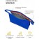 Cosmetic bag, 24x7x16 cm, blue-orange
