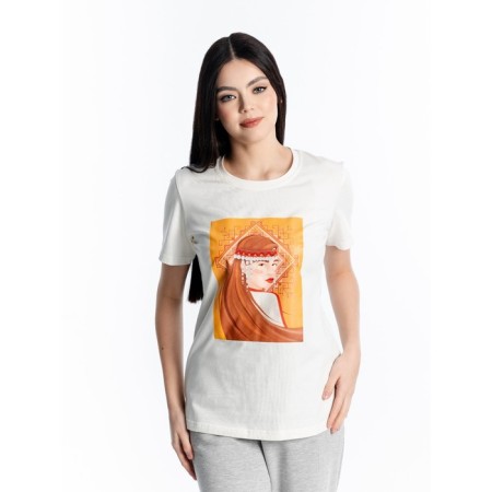 T-shirt unisex, size 52-54, white color-3
