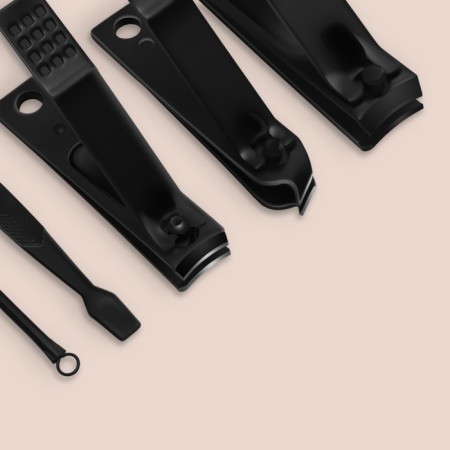 Manicure set, 9 items, in case, black color-2