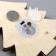 Christmas tree toy "Christmas tree in snowflakes", from batteries, glow warm white