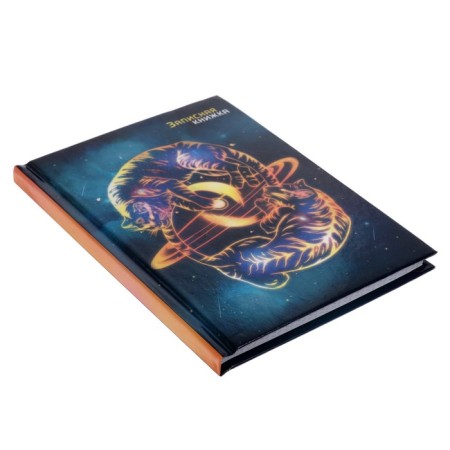 Notebook of 105 x 140 mm, 64 sheets "Tigers", solid cover, glossy lamination-1