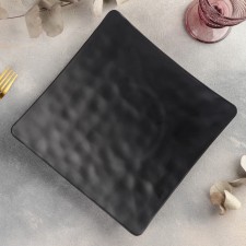 The Black East dish, 25 × 25 × 5 cm, black color