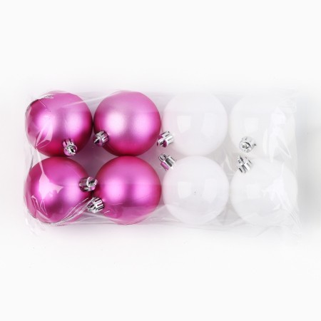 Christmas balls New Year, for the New Year, D = 6 cm, 8 pcs., Red color-2