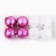 Christmas balls New Year, for the New Year, D = 6 cm, 8 pcs., Red color