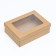 The box is folding, the lid is, with a window, craft, 21 x 15 x 7 cm