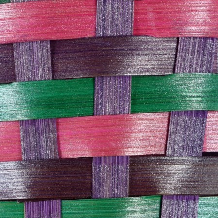 Wicker basket, D13 x H9/32 cm, multi -colored, bamboo-4