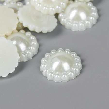 Set for creativity Half of the pearl-flowers d = 1.4 cm 20g-1