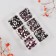 Decor for creativity Glass "Rhinestones. Dark violet" d = 2-4.8 mm nr 1188 pcs 6x8x1.5 cm