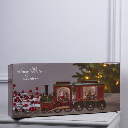 LED figure "Train" 48 × 20 × 9.5 cm, plastic, AAX3 batteries (not complete), USB, glow warm white-7