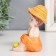 Souvenir Polystone "Boy/Girl with chicken" mix 7.5x4x4x11 cm
