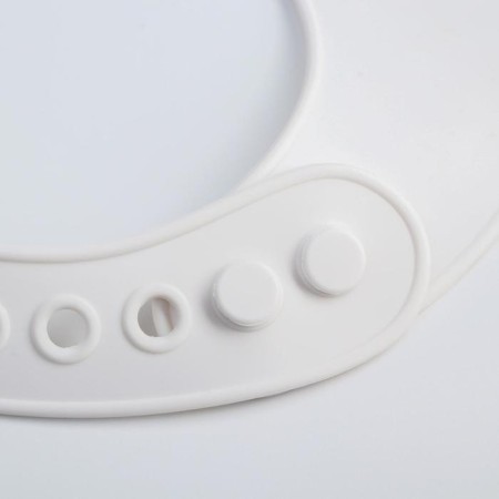 Blory for feeding "Bunny" silicone with pocket, white/pink color-3