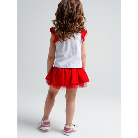 Set for the girl PlayTode: T-shirt and skirt-short, height 80 cm-5