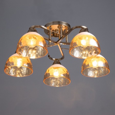 Akvil chandelier 5he27 40W gold 45x15x22 cm Bayerlux-1
