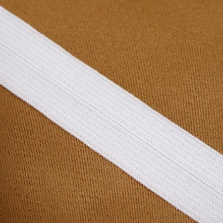 Edging elastic band, 15 mm, 20 m, white color-1