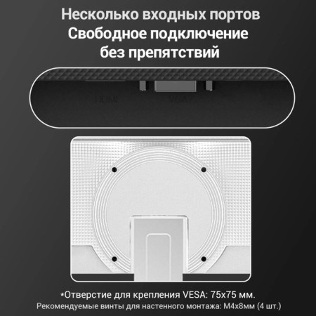 Монитор SANC M2453, 23.8", IPS, 1920×1080, 75Гц, 5 мс, D-Sub, HDMI, белый-11