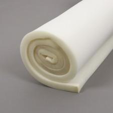Foam rubber, 2 × 1 m, thickness 30 mm, 16 kg/m³, white