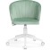 Computer chair Plastic Plastic/velor, white/green 59x60x78 cm