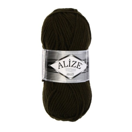 Yarn "Superlana Maxi" 75% acrylic, 25% wool 100m/100g (241 t. Green)-1