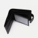 Male purse on a button, for bills, for cards, for coins, black color