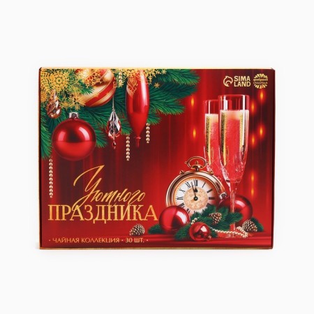 New Year! Black tea "Cozy holiday", assorted, 30 pcs-4