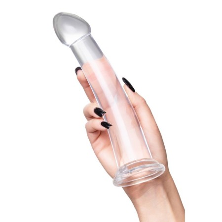 Unrealistic phallimitator Jelly Dildo Xl Toyfa Basic, TPE, transparent, 22 cm-4