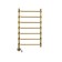 Domoterm electric heated towel rail "Stefano", 400 x 700 mm, 7 crossbars, lion, bronze