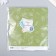 Scrapbooking paper "Green leaves" density 180 g 15.5x17 cm