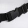 Waist bag for a zipper, black/green color