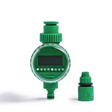 Watering timer, electronic, with a set of connectors, plastic, Greengo-2