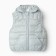 Warm vest of children, gray color, height 116-122 cm