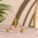 Trio stand "Brass" Brass 7x4x3 cm