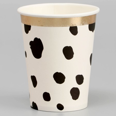 Paper glasses "spots", 6 pcs.