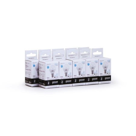 LED LED ELEMENTARY 6W ball 4100K neutr. Bel. E14 450lm Gauss 53126-5