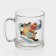 New Year's glass tea mug "Happy New Year", 320 ml, mix