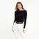 Women's longliva Minaku: Basic Line Black Color, Rr. 44