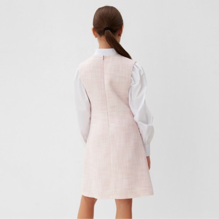 Платье для девочки MINAKU: PartyDress, цвет розовый, рост 146 см-8
