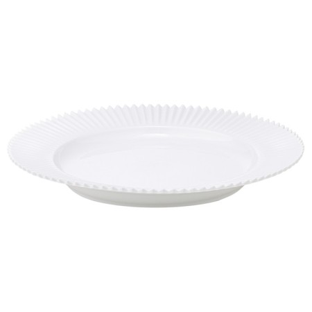 A set of two white plates from the Edge collection, 26 cm-5